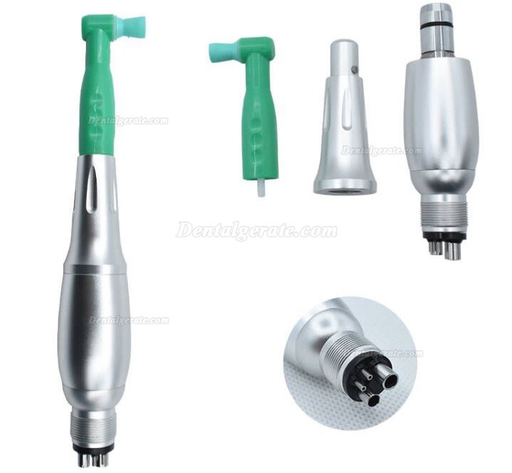 Dental 4:1 Prophylaxe Winkelst&uuml;cke Handst&uuml;ck (3 Nasenkegel + Midwest 2/4 L&ouml;cher E-Typ Luftmotor-Kit + 50 St&uuml;ck Kunststoff-Ersatzk&ouml;pfe)